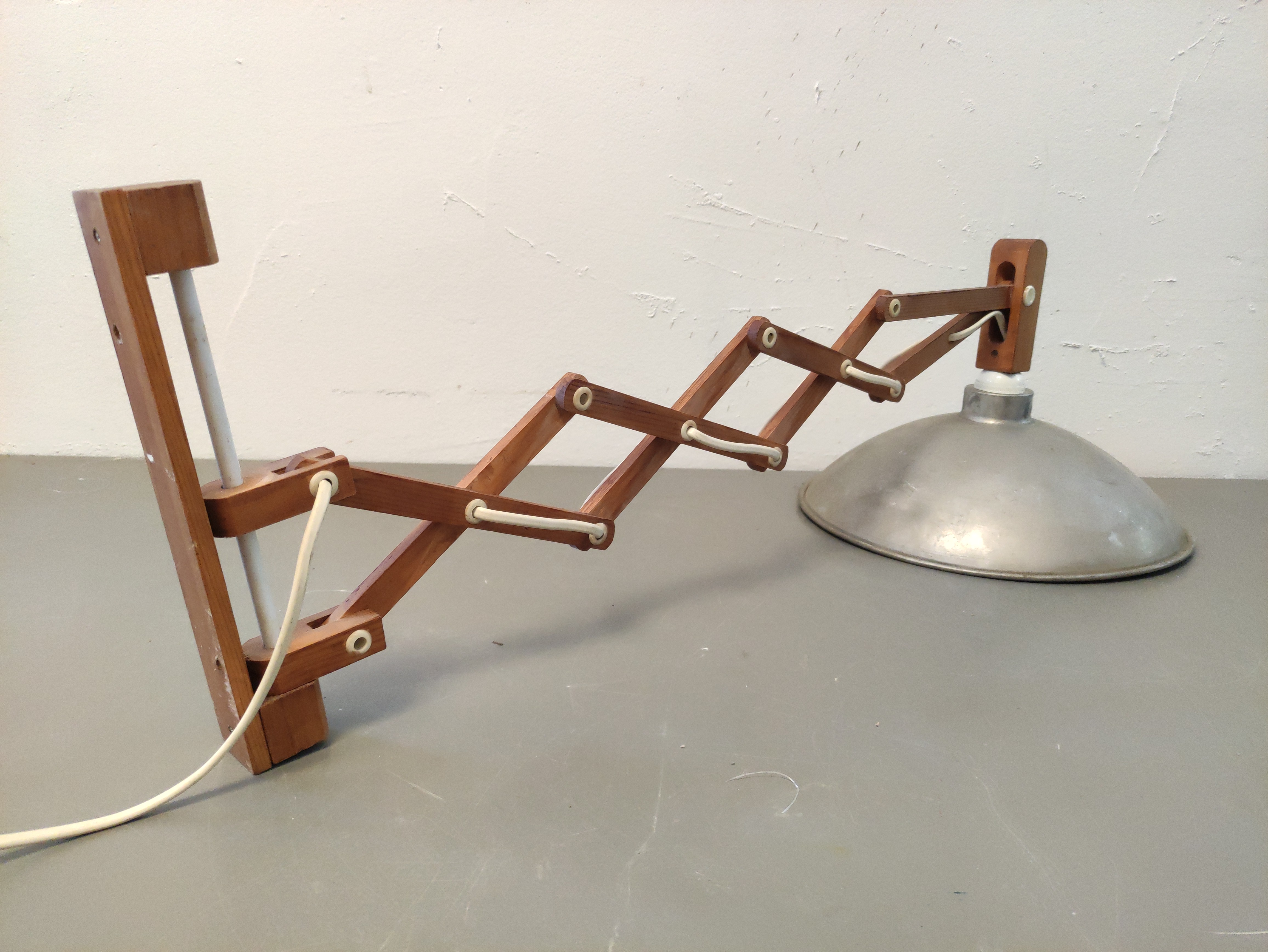 lampara flexo aplique pared mad met brazo 29.5-59 o30 1u